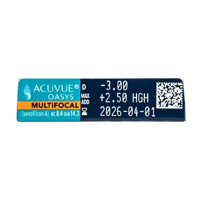 Acuvue Oasys Bi-weekly Multifocal Lenses , 6 units - -0.75, 8.4, High, 14.30 - Image 3