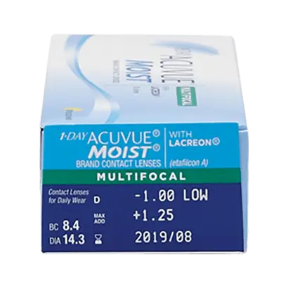 Acuvue 1 Day Moist Daily Multifocal Lenses , 30 units - -4.50, 8.4, High, 14.30 - Image 3