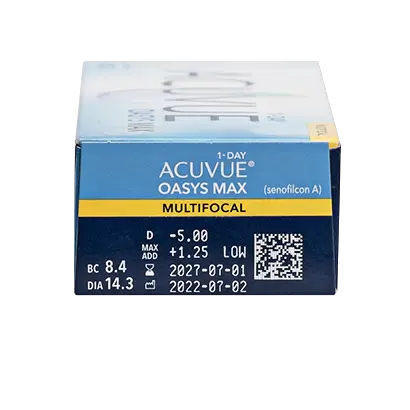 Acuvue 1 Day Oasys Max Daily Multifocal Lenses , 30 units - +4.00, 8.4, High, 14.30 - Image 3