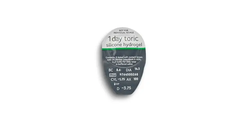 Myday Toric Daily Lenses, 30 units - +4.50, -2.25, 180, 8.6, 14.50 - Image 3