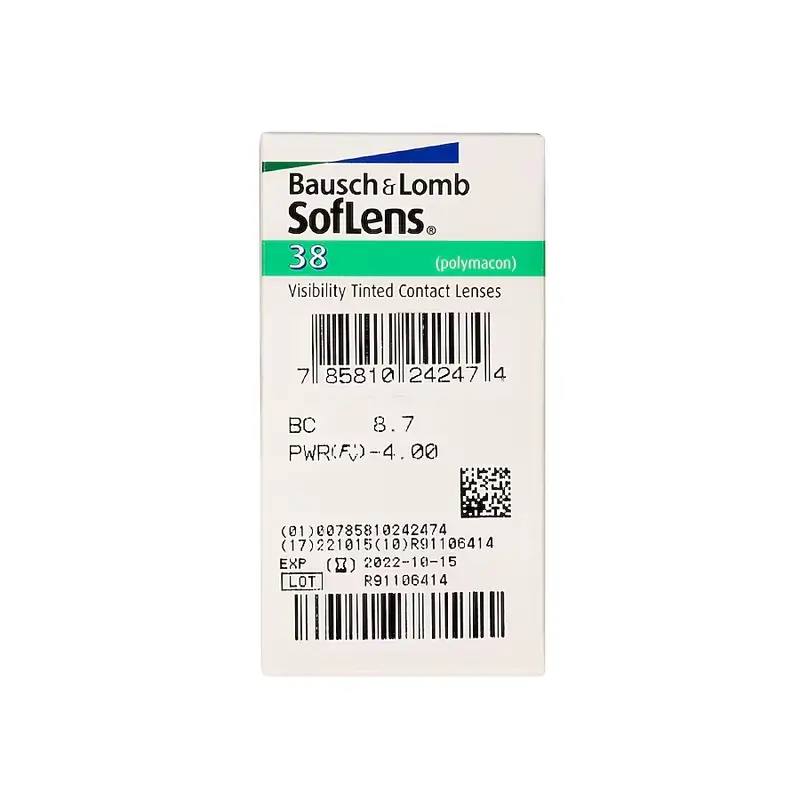 Soflens 38 Monthly Spherical Lenses , 6 units - -3.50, 8.7, 14.0 - Image 2