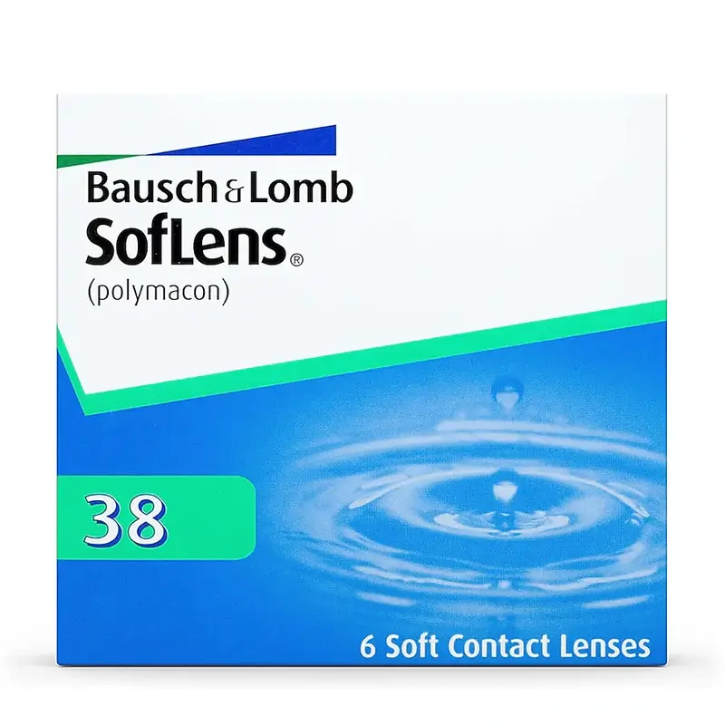Soflens 38 Monthly Spherical Lenses , 6 units - -3.75, 8.7, 14.0