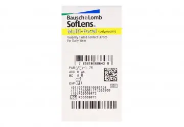 Soflens Monthly Multifocal Lenses , 6 units - +1.25, 8.8, Low, 14.50 - Image 2