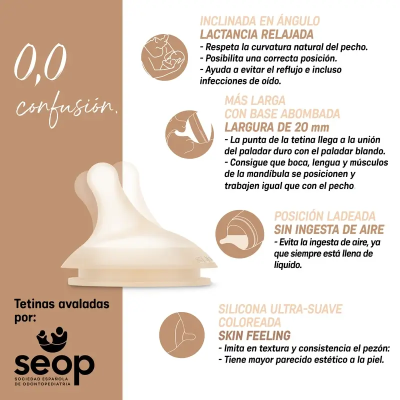 Suavinex Anti-colic Bottle + Soother Zero Zero. Light - Image 9