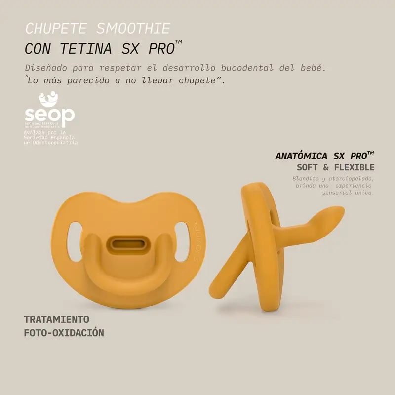 Suavinex Soothers Teat Sx Pro 0/6 Months Colour Essence Mustard - Image 4