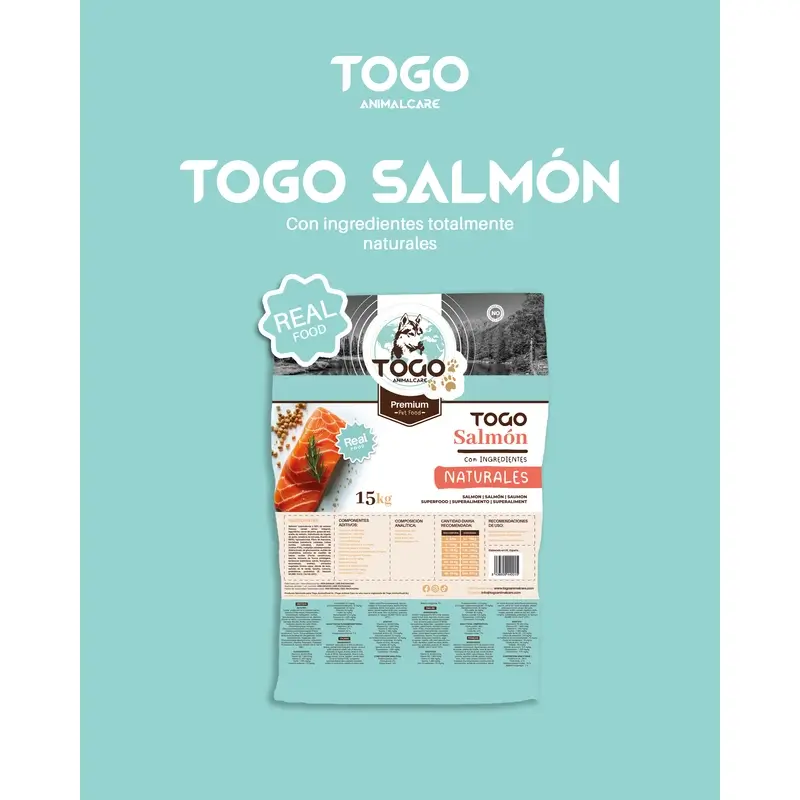 Togo Salmon Dry Feeding, 15 kg - Image 3