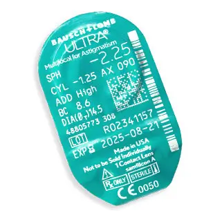 Ultra Multifocal Lenses For Astigmatism Monthly , 6 units - +0.50, -1.75, 70, 8.6, High, 14.50 - Image 2